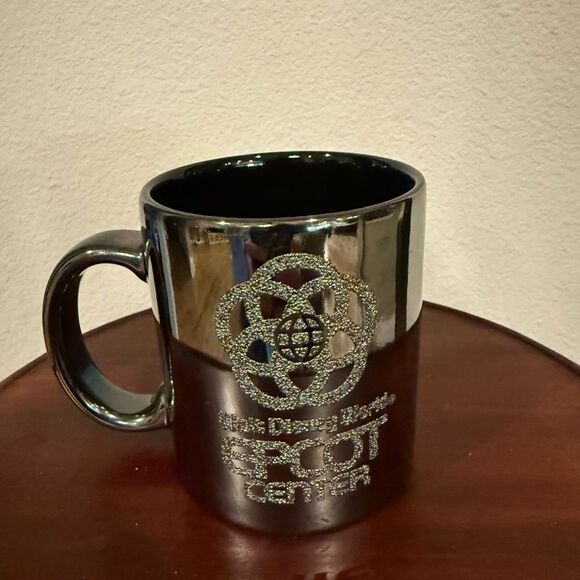 Disney World Epcot Center Silver Metallic 12oz Coffee Mug Vintage 1982 - Picture 8 of 8